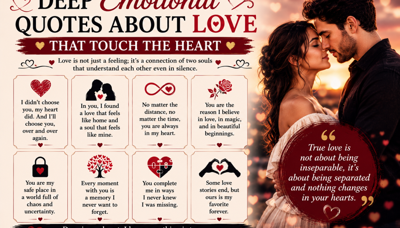 Deep Emotional Quotes About Love That Touch the Heart
