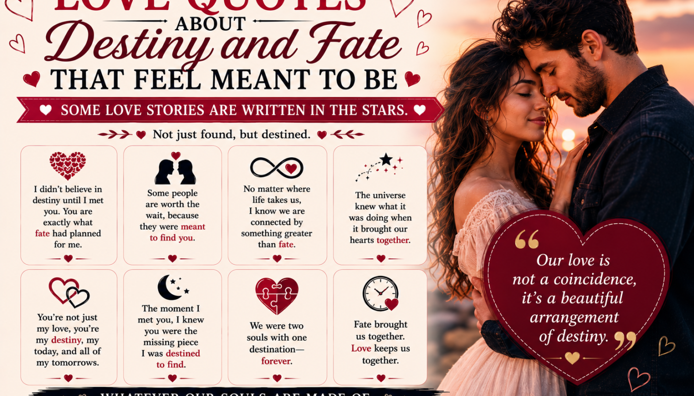 Love Quotes About Destiny and Fate That Feel Meant to Be