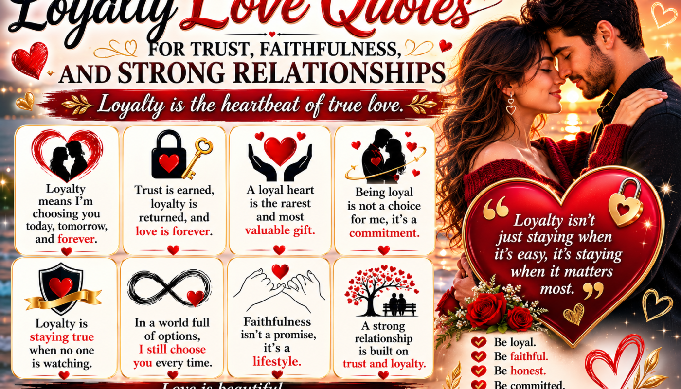 Loyalty Love Quotes for Trust, Faithfulness, and Strong Relationships