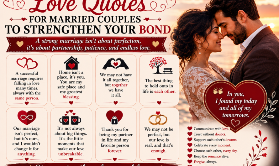 Love Quotes for Married Couples to Strengthen Your Bond