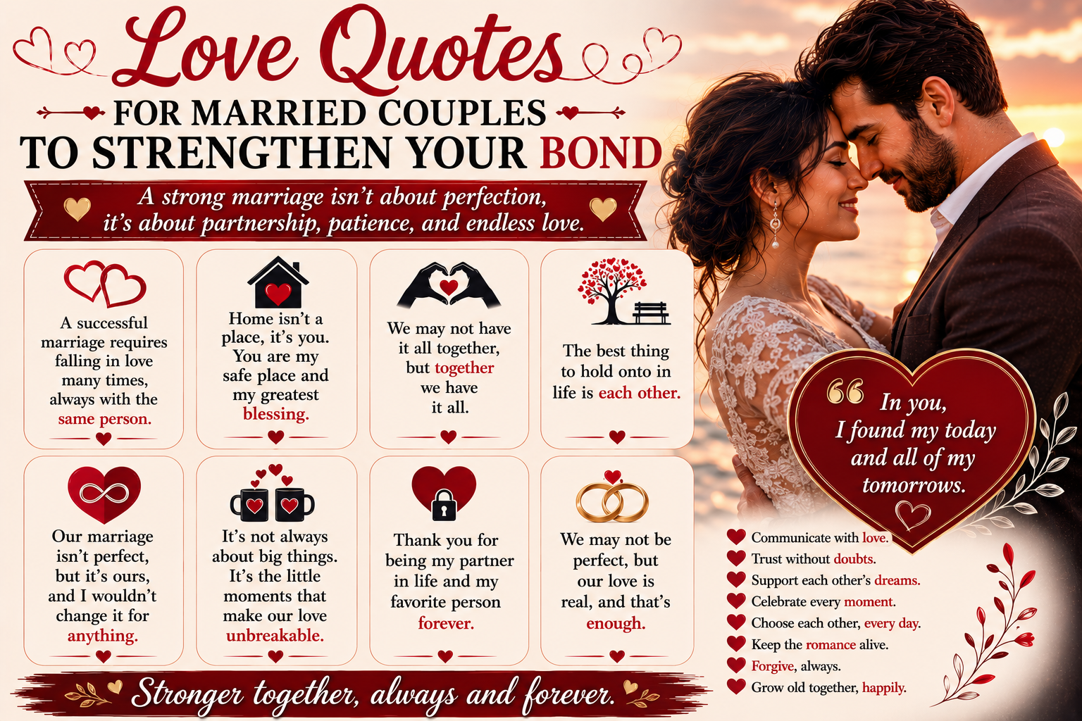 Love Quotes for Married Couples to Strengthen Your Bond