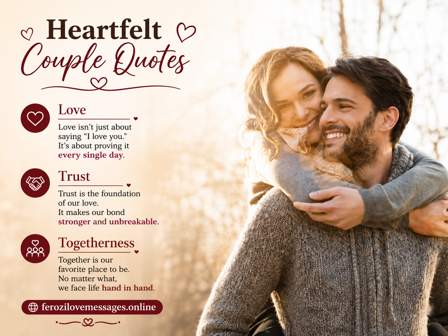 Heartfelt Couple Quotes for Love, Trust, and Togetherness