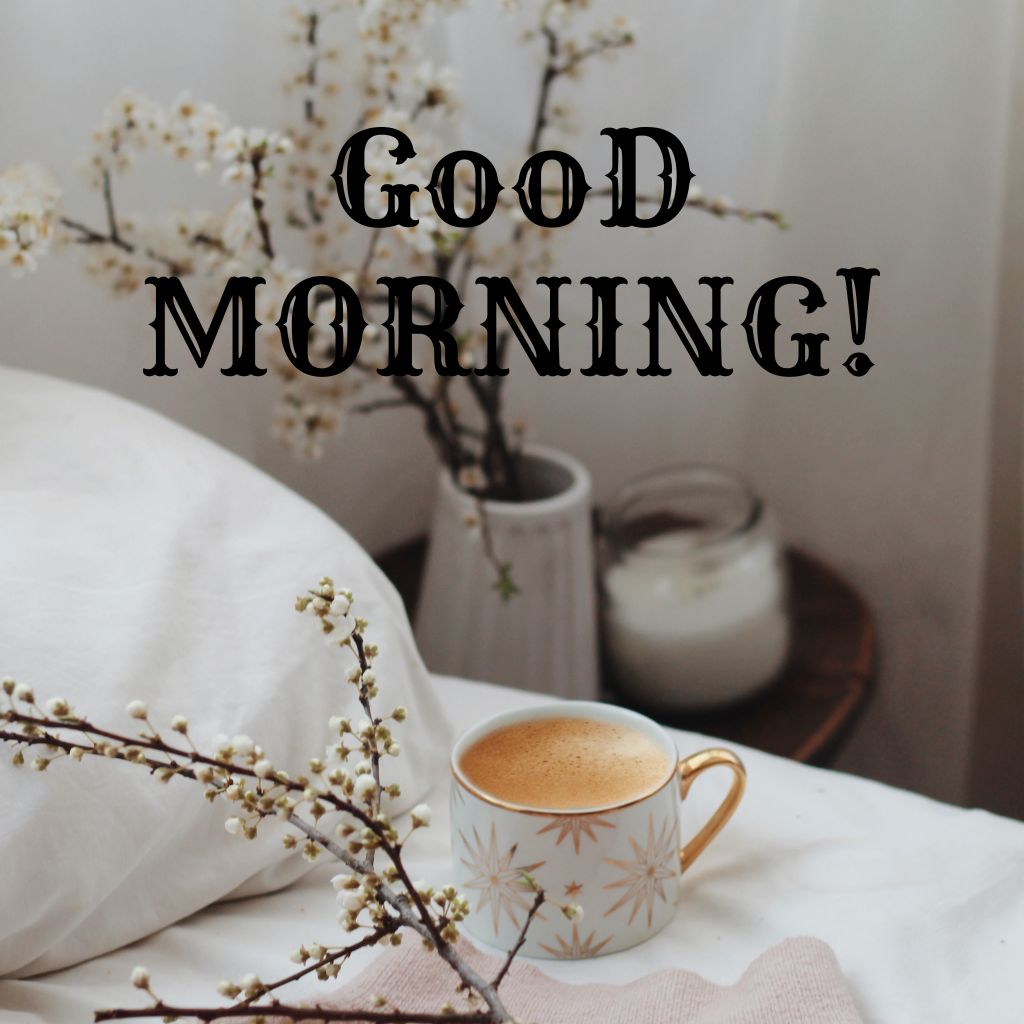 A vibrant graphic displaying the phrase "Good Morning" repeated multiple times in a cheerful font.