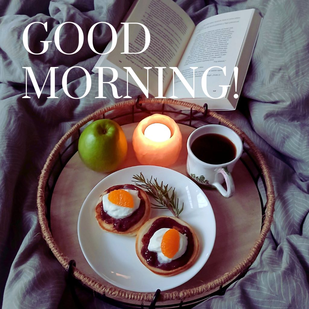 Text image displaying "Good morning" repeated multiple times in a cheerful font.